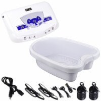 Yescom Dual User Ionic Detox Foot Bath Machine Tub Basin Kit with Arrays Massage Spa