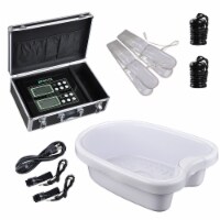 Yescom Ionic Detox Foot Spa Machine Massage Tub Kit with Arrays Far Infrared Belts Home