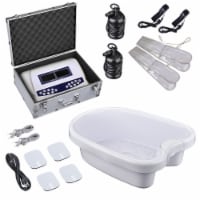Yescom Dual Users Ionic Detox Foot Bath Machine Tub Kit with Arrays Infrared Belts Home