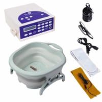 Yescom Ionic Detox Foot Bath Machine Folding Tub Kit with Array Far Infrared Belt Home