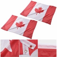 Yescom 4x6 Ft Canada Flag Polyester Vivid Color Fade Resistance Outdoor Club 2 Pack