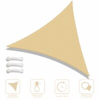 25 Ft 97% UV Block Triangle Sun Shade Sail Canopy Outdoor Patio Garden Poolside