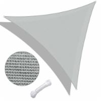 Yescom 25 Ft 97% UV Block Triangle Sun Shade Sail Canopy Cover Net for Patio Poolside