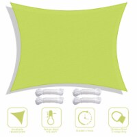 23x20 Ft 97% UV Block Rectangle Sun Shade Sail Canopy Outdoor Patio Garden Yard