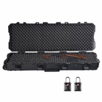 Yescom 40 Rifle Gun Case Portable Waterproof Impact Resistance with TSA Padlock Valve