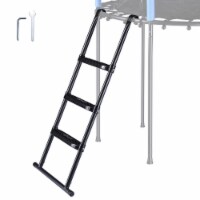 Yescom 43 Trampoline Ladder 3 Step Wide Anti Skid for Kid Outdoor 15 Ft Plus Bounce