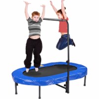Yescom 60x38 Workout Oval Trampoline Adjustable Foam Handle 2 Kids Home Jumping Mat