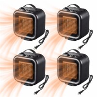 4 Pack 1000W Mini PTC Oscillating Ceramic Heater Fan Warm Cool Overheat Protect
