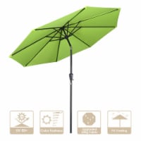 Yescom 9Ft UV50+ 3000PA Outdoor Table Patio Umbrella with Crank Tilt Aluminum Sunshade Deck