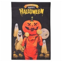 12 x18 Halloween Garden Flag Full Moon Ghost Pumpkin Jack O Lantern Party Decor