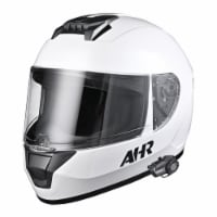 AHR DOT Full Face Motorcycle Helmet Visor Bluetooth Headset Intercom Music XL