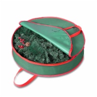 Yescom 25 Christmas Wreath Storage Bag Zipper Handle Garland Holiday Container