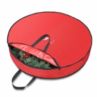 30 Christmas Wreath Storage Bag Zipper Handle Garland Holiday Container Decor
