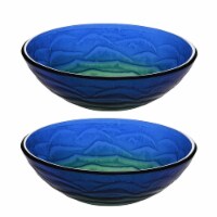 Aquaterior Round Tempered Glass Vessel Sink Vanity Above Counter Basin 2 Packs