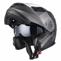 AHR RUN-M3 Modular Flip Up Helmet Full Face Dual Visor DOT Motorcycle Bike S