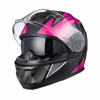 AHR RUN-M3 Modular Flip Up Helmet Full Face Dual Visor DOT Motorcycle Bike XL