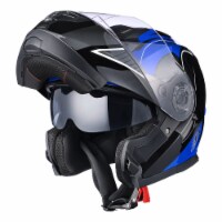 AHR RUN-M3 Modular Flip Up Helmet Full Face Dual Visor DOT Motorcycle Bike XXL