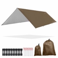 10x13FT Camping Tent Tarp Hammock Rain Fly Waterproof Hiking Backpacking Shelter