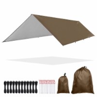 10x15FT Camping Tent Tarp Hammock Rain Fly Waterproof Hiking Backpacking Shelter