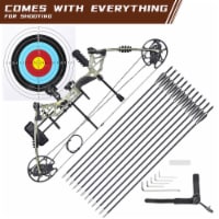Yescom Left Hand Compound Bow Adjustable Draw Weight 70 Lbs Adult Professional Hunting bow