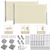 Yescom 240 x71 Retractable Patio Screen Outdoor Partition Side Awning Privacy Wind Sun Shade