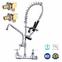 Aquaterior Wall Mount Pre-Rinse Faucet w/ Installation Kit 26 Height Sprayer