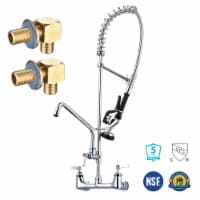 Aquaterior Wall Mount Pre-Rinse Faucet w/ Installation Kit 36 Height Sprayer