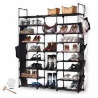 9 Tiers 42 Pairs Shoe Rack Shelf Large Storage Organizer Space Saving Hook Home