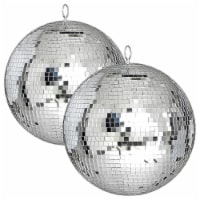 Yescom 12 Disco Mirror Glass Ball DJ Dance Club Lighting Home Party Holiday Decor 2 Pack