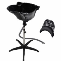 Height Adjustable Shampoo Bowl Treatment Basin Salon Barber Tool w/ Neck Rest