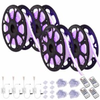 DELight 50 Ft Neon LED Light Rope Cuttable Party Bar Wine Cabinets Decor 4 Pack