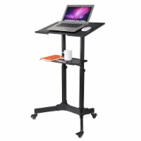 Yescom Portable Rolling Podium Mobile Standing Laptop Desk Presentation Lectern Office