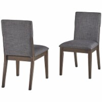 A-America Palm Canyon Fabric Dining Side Chair in Gray and Brown (Set of 2)