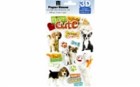 Paper House Sticker - 3D Dog Gone Cute Perspective: Main