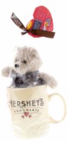 Hershey's Miniatures Bars Valentine Candy with Plush Bear in Jumbo Mug Perspective: Main