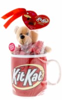 Kit Kat Miniatures Valentine Candy with Plush Bear in Jumbo Mug Perspective: Main