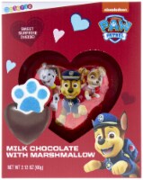 Galerie Paw Patrol Milk Chocolate with Marshmallow Heart Valentine Candy Perspective: Main