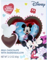 Galerie Disney Mickey and Minnie Milk Chocolate with Marshmallow Heart Valentine Candy Perspective: Main