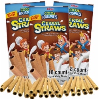 Cocoa Krispies Cereal Straws 18ct (3-pack)