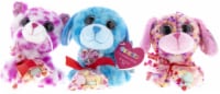 Galerie Dog and Cat Plush Toy with Candy Valentine Perspective: Main
