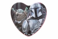 Galerie Mandalorian & The Child Heart Shaped Chocolates Tin Valentine Candy Perspective: Main