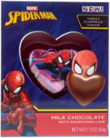 Galerie Spiderman Milk Chocolate Heart with Marshmallow Valentine Candy Perspective: Main