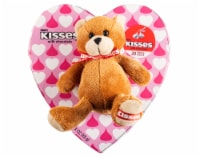 Hershey's Milk Chocolate Kisses Candy With Bear Plush Heart Box Perspective: Main