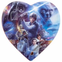Star Wars Classic Large Heart Tin with Chocolate Valentine Candy Perspective: Main