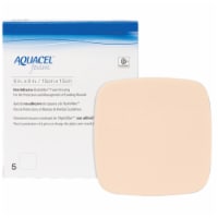 Aquacel Foam Dressing 6 x 6 Square No Border Waterproof Film Backing 420635 5 per Box