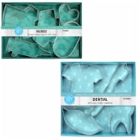 R&M International 9 Piece Dental and Nurse Cookie Cutter Set Perspective: Main