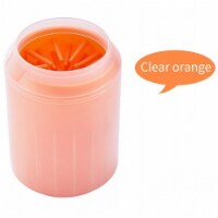 Soft Pet Paw Cleaner Orange