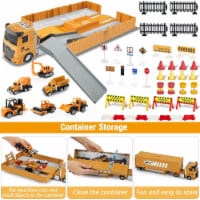 Construction Toys with Crane, Construction Vehicles Playset for Kids, Matchbox Bulldozer,