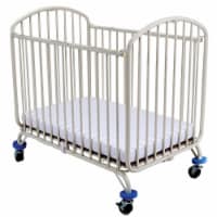 LA Baby CS-72 39.33 x 24.25 x 37.5 in. Folding Crib, White