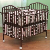 L A Baby Portable Crib Chocolate
